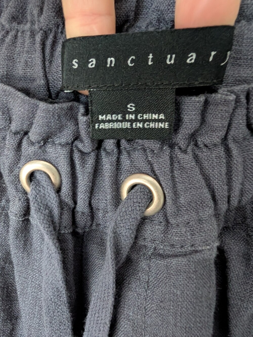 Sanctuary Linen Blend Joggers Small - Picture 5 of 9